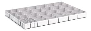 40 Compartment Box Kit 100+mm High x 1050W x750D drawer 1050mmW x 750mmD 43020778 